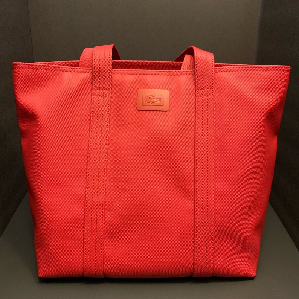 Red Lacoste tote bag barely used